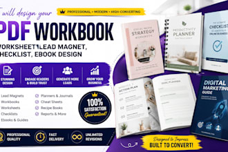 design lead magnet, pdf lead magnet ebook design checklist workbook design