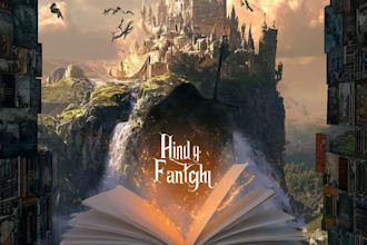 design best selling fantasy book cover for you