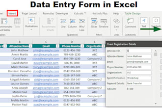 enter your data into excel,PDF to excel,handwritten