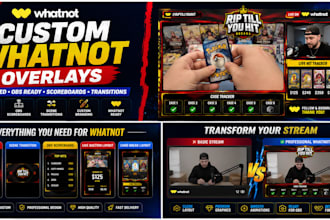 design animated whatnot overlays transitions and obs scoreboards