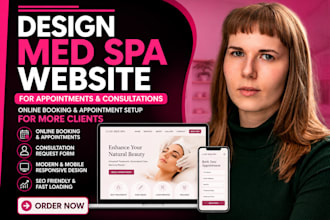 do med spa website for appointment booking, squarespace aesthetic clinic website