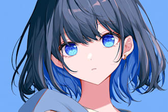 draw anime art, profile picture, pfp for your character art