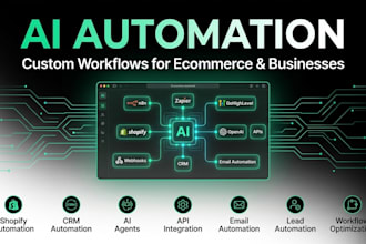 build ai automation workflows with n8n, zapier, gohighlevel and shopify