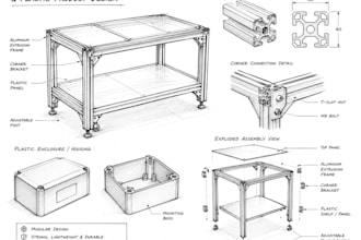 design aluminum extrusion frame and plastic product for manufacturing
