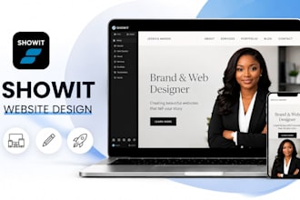 design, redesign, or customize your showit website professionally