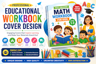 design educational workbook cover for teachers and classroom