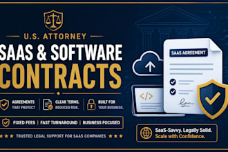 draft professional software licensing agreements and saas