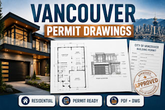 prepare british columbia residential building permit drawing