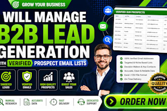 manage b2b lead generation with verified prospect email lists