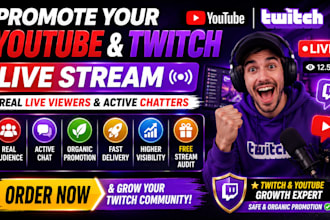 promote your twitch live stream to bring in more live viewers through embedding