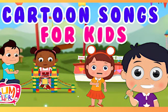 create engaging kids educational cartoon animation for youtube