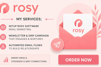 setup rosy software email marketing rosy email newsletter drip campaign