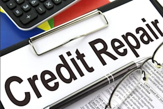 credit repair,  inquiry remove, chargeoff, late peyment, collection in 3 bureaus