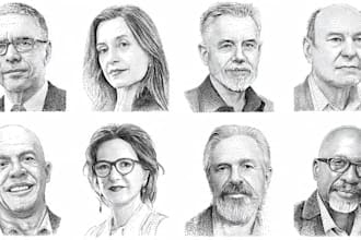 draw a wsj style hedcut portrait