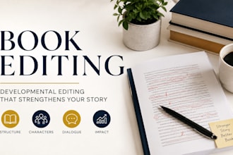 professionally edit your book as a developmental book editor