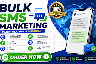send bulk sms marketing, bulk email blast, text message marketing and sms blast