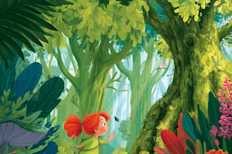 children story book illustration children story book