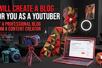 create a blog for you as a youtuber