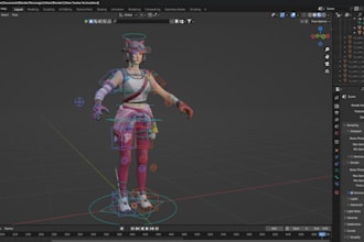 be animating and rigging your 3d character, model including mmd, vroid, vrchat