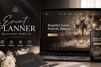 build an event planner business website