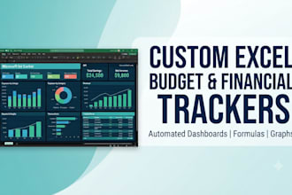 create custom excel budget and financial trackers