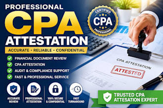 review and CPA attest your financial documents