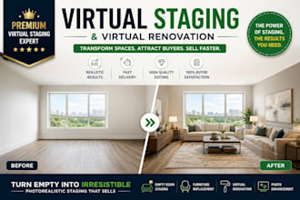 do virtual staging and virtual renovation for your listing