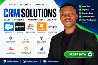 setup, automate salesforce pipedrive monday freshsales, copper CRM