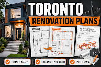design toronto residential renovation permit drawing