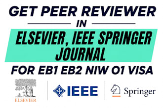 get certified peer review invitation on ieee elvesier springer for eb1a eb2 o1
