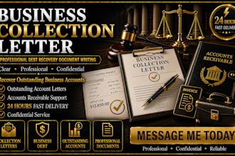 write a business collection letter for outstanding accounts professionally