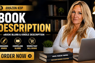 write amazon KDP book description ebook blurb and kindle description