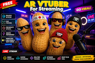 create 3d custom ar vtuber filter for lens studio and snap camera