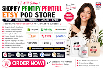 setup shopify print on demand store tpop gelato spod gooten printify yoycol