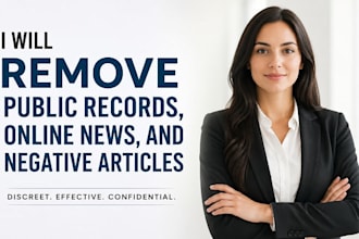remove public records, online news, and negative articles
