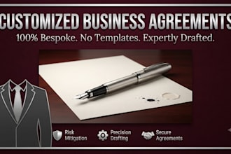 write customized business agreement documents and bespokewrite customized busine