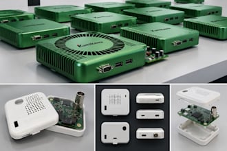 design pcb enclosure, electronic casing and 3d cad model for manufacturing