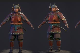 make a realistic aaa game ready 3d character with pbr textures