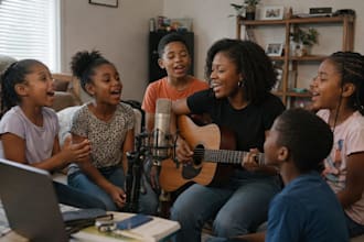 be your female singer for kid nursery rhymes produce children music for podcast