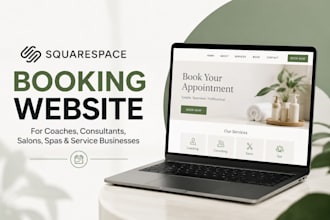 build squarespace booking website for coaches, consultants, salons and spas