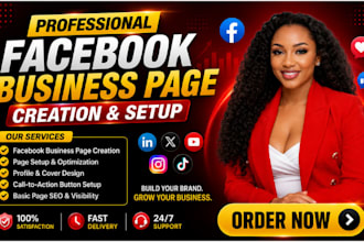 create and setup facebook business page
