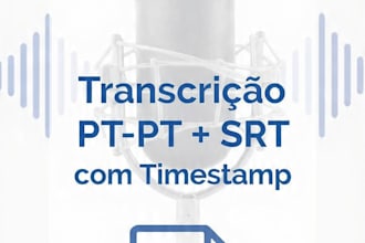 transcrever e legendar áudio e vídeos