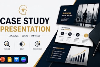 design case study presentation, consulting interview powerpoint slides