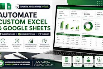automate custom excel google sheets budget planner employee payroll timesheet