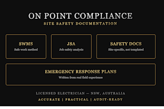 write your swms and jsa safety documents for construction and trades