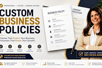 write custom business policies and procedures for your company