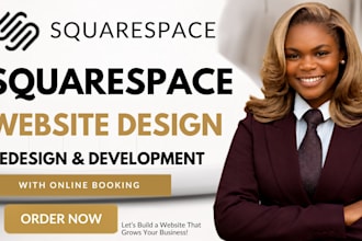 squarespace website design redesign squarespace online booking website dev