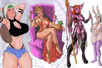 draw custom nsfw art and erotic illustrations