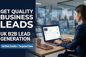do UK b2b lead generation and targeted email list building