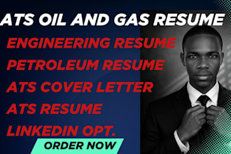 write a professional oil and gas resume that gets interviews